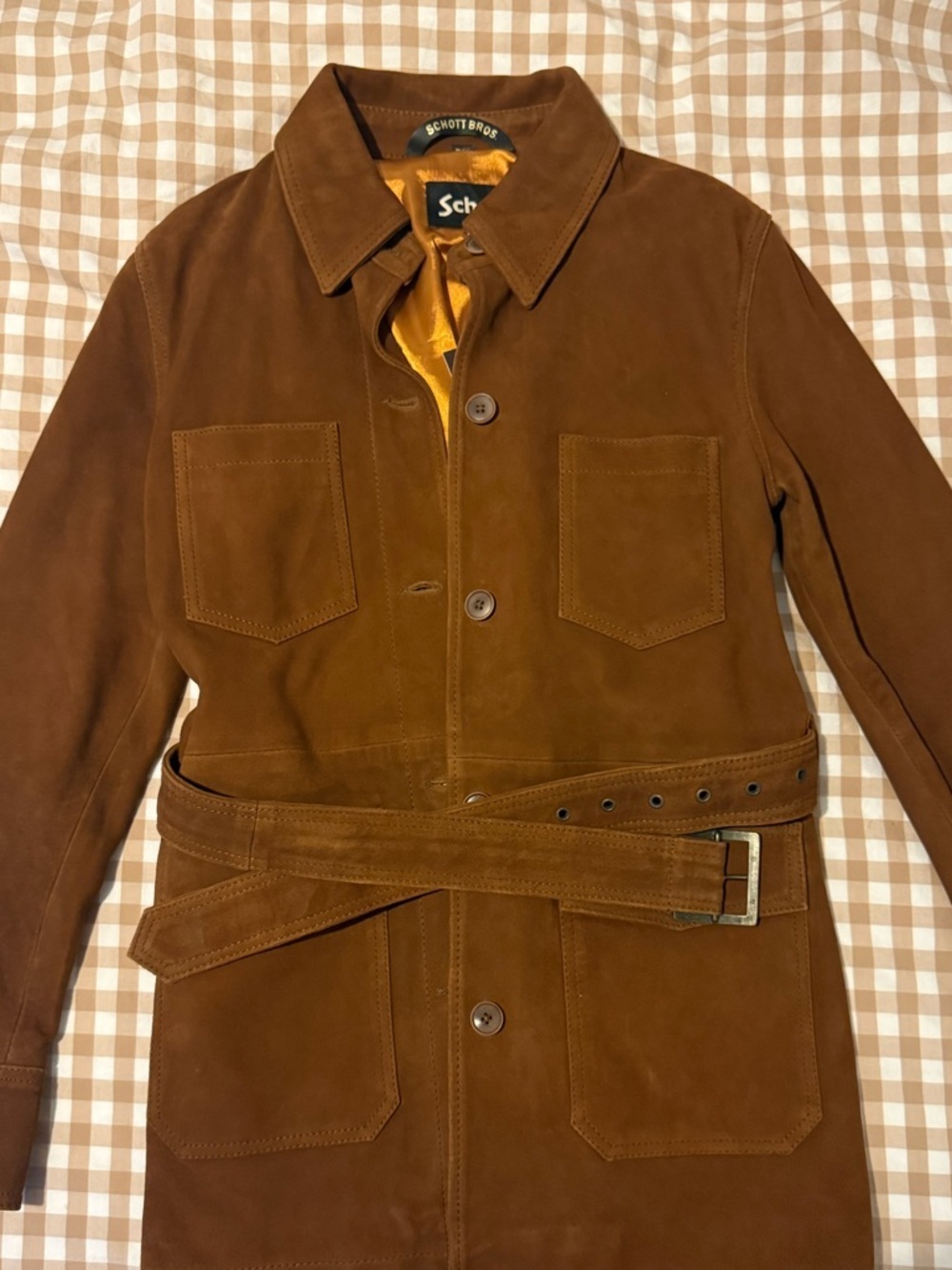 Women’s schott nyc suede coat size small